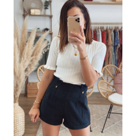 Short en jean Noir - Jude