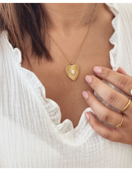 Collier acier doré - Esmée