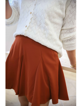 Jupe patineuse brique - Ketleen