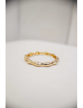 Jonc en acier doré - Bamboo