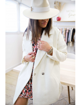 Manteau doux blanc - Farel