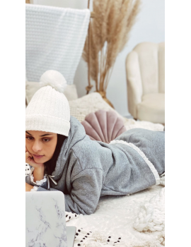 Sweat gris à dentelle - Dream