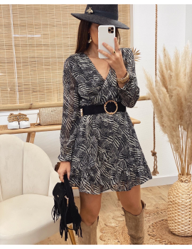 Robe à motifs et volants - Apolline