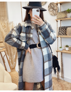 Surchemise longue grise - Elisabeta