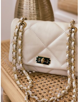 Small white quilted bag - Tino