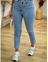 Jean mom fit bleu - James