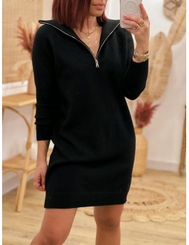 Black sweater dress - Oana